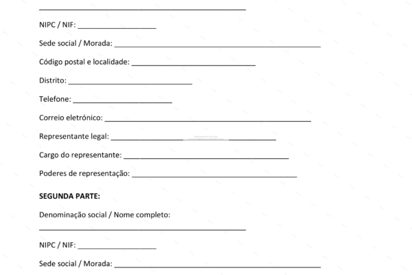 Página 1 de acordo de mediação em papel A4, documento com texto.