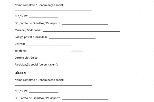 Página 1 de um acordo parasocial em formato A4, imagem escalada.