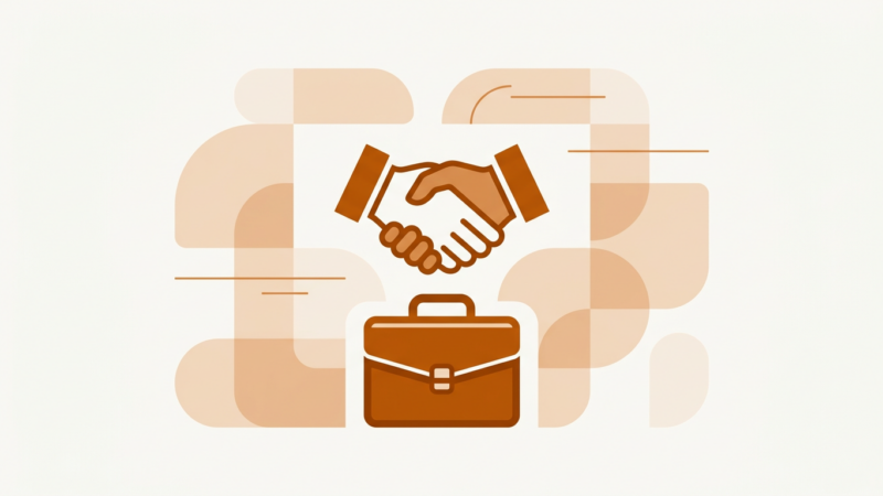 Imagem de blog sobre trabalho: pessoa usando notebook em mesa de escritório com caderno e caneta.