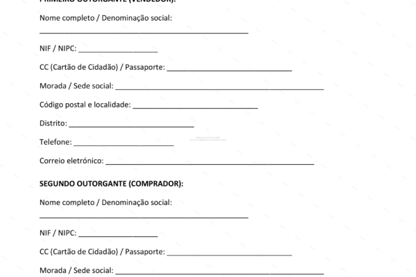página 1 de contrato de compra e venda de máquina agrícola, formato A4.