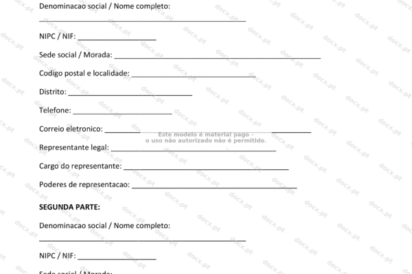 Página 1 de uma convenção de arbitragem, formato A4, com texto impresso.