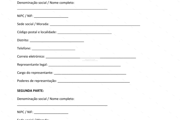 Página 1 de uma convenção de arbitragem, formato A4, com texto impresso.