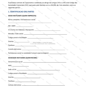 Página 1 de um documento em A4 sobre suprimento socio, com texto e gráficos.